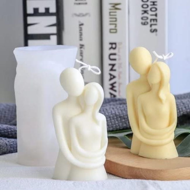 hugging-couplecandle-molds