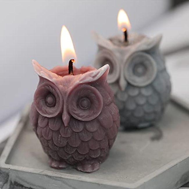 owl-shapecandle-molds