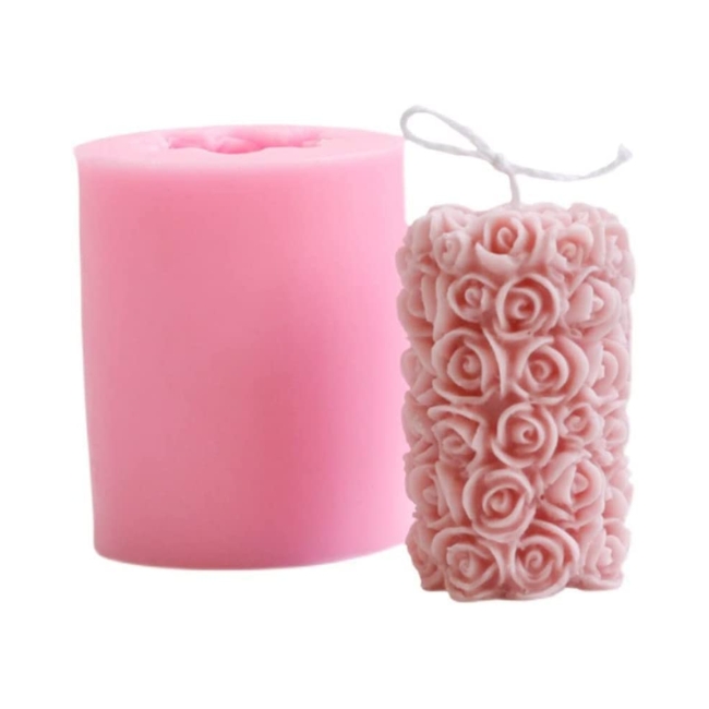 rose-shapecandle-molds